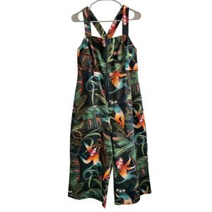 Farm Rio x Anthropologie Monkeys Jumpsuit Cropped Size PXL